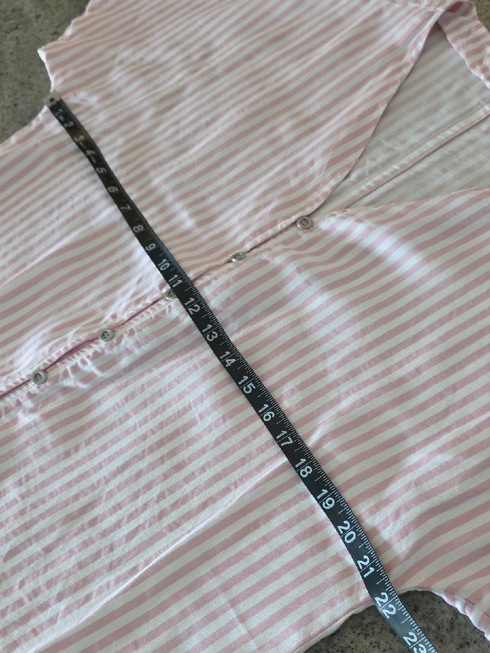Velvet Heart Pink and White Striped Button-Front Tie Hem Top - Picture 8 of 9